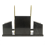 Настольный письменный набор из мрамора и змеевика с гербом России Marble Accessory варинант исполнения - 4 | Loft Concept в Барнауле