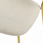 Стул барный широкой полукруглой спинкой на золотистых ножках Chair Smooth Shapes варинант исполнения - 6 | Loft Concept в Барнауле