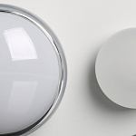 Бра овальной формы белого цвета с 2-мя лампами Lunar Pebbles варинант исполнения - 7 | Loft Concept в Барнауле