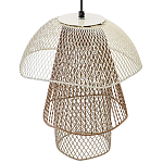 Подвесной светильник Beige Gold Mesh Tube Lampshade Hanging Lamp варинант исполнения - 4 | Loft Concept в Барнауле