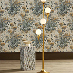Торшер с золотым каркасом в виде стебля с листьями Inspired by Nature варинант исполнения - 4 | Loft Concept в Барнауле