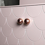 Дизайнерский комод розовый с фактурным фасадом Tiles варинант исполнения - 2 | Loft Concept в Барнауле