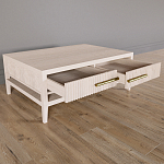 Кофейный стол Primo с двумя ящиками Светлый дуб варинант исполнения - 8 | Loft Concept в Барнауле