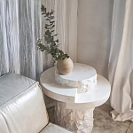 Дизайнерский журнальный стол цилиндрической формы фактурный Mylepen варинант исполнения - 3 | Loft Concept в Барнауле