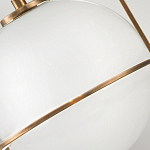 Подвесной светильник с белым плафоном в форме шара в арочной подвеске Hinkley варинант исполнения - 18 | Loft Concept в Барнауле