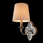 Бра с белым текстильным абажуром и фигурным основанием с зеркальной вставкой Vitorino варинант исполнения - 21 | Loft Concept в Барнауле