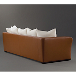 Элитарный современный диван Birmingham с кожаной спинкой варинант исполнения - 2 | Loft Concept в Барнауле