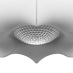 Подвесной светильник с белым фигурным абажуром и мягкими волнистыми краями Cloud Motion  варинант исполнения - 6 | Loft Concept в Барнауле