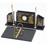 Настольный письменный набор из камня офиокальцит и змеевик Successful Leader варинант исполнения - 2 | Loft Concept в Барнауле