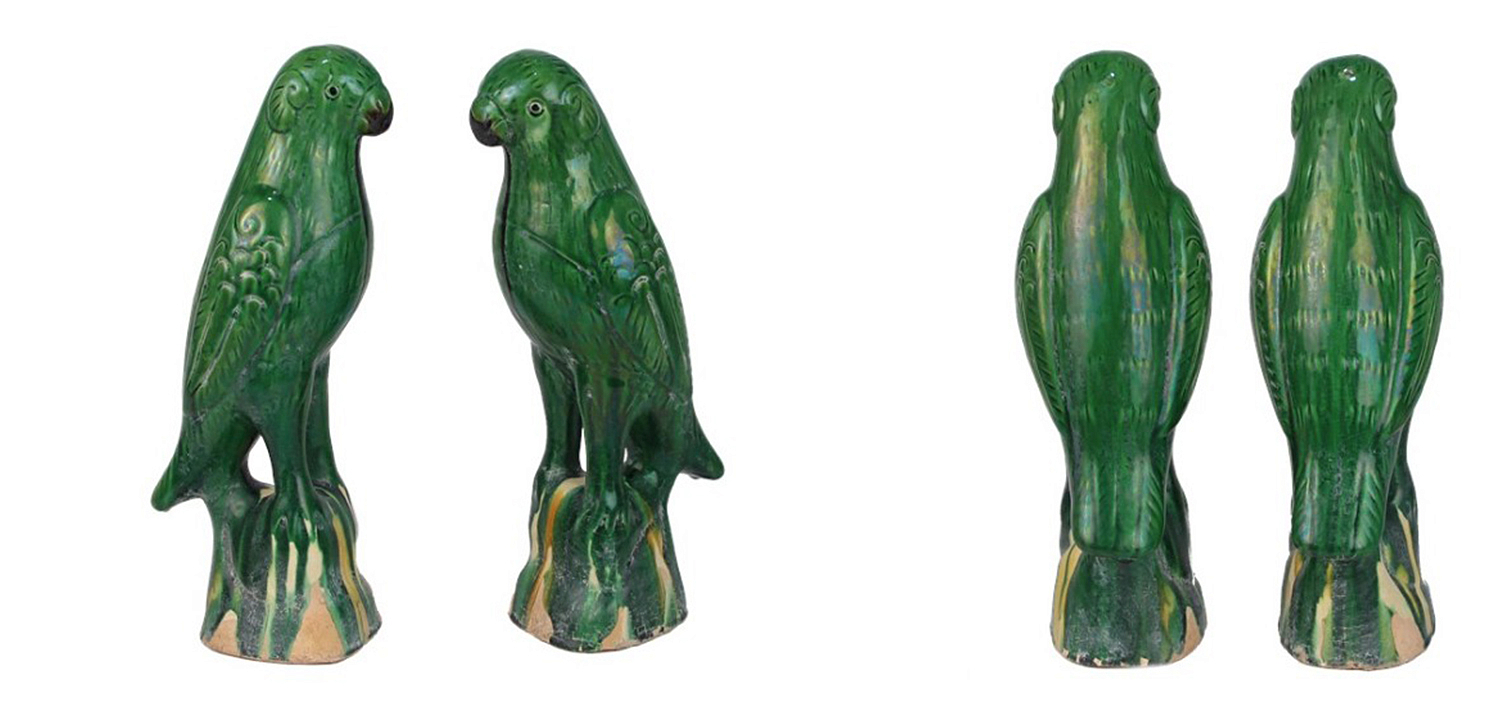 Статуэтка Green Parrot Porcelain Статуэтка Green Parrot Porcelain - Loft-Concept в Барнауле