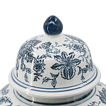 Ваза с крышкой и бело-синим цветочным узором Blue & White Ornament  варинант исполнения - 3 | Loft Concept в Барнауле