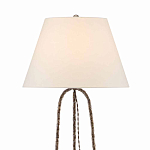 Торшер с конусовидным тканевым абажуром и фактурным каркасом Industrial Profile варинант исполнения - 2 | Loft Concept в Барнауле