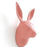 Настенный крючок в виде зайца Hare Wall Hook Pink варинант исполнения - 2 | Loft Concept в Барнауле