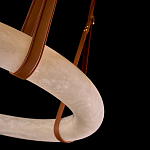 Люстра в форме обруча из натурального камня Minerals of Light варинант исполнения - 3 | Loft Concept в Барнауле