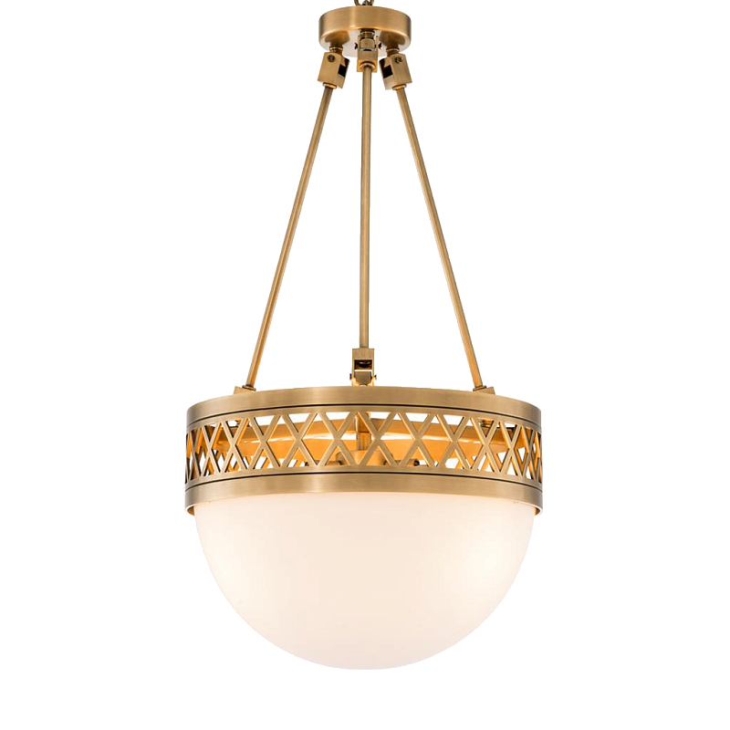 Люстра Chandelier Bistroquette Латунь Античная полированная Белый Люстра Chandelier Bistroquette Латунь Античная полированная Белый в Барнауле | Loft Concept