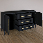 Буфет Primo с тремя ящиками и двумя фасадами Черный дуб варинант исполнения - 6 | Loft Concept в Барнауле