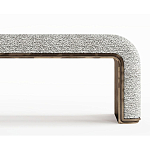 Банкетка Forli с элегантными латунными вставками  варинант исполнения - 2 | Loft Concept в Барнауле