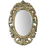 Настенное овальное зеркало Aina Mirror варинант исполнения - 1 | Loft Concept в Барнауле