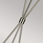 Торшер на трех тонких перекрещенных ножках с белым конусным абажуром из льна Feiss варинант исполнения - 7 | Loft Concept в Барнауле