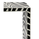 Консоль Дизайнерская Kenya Console ZEBRA Bone Inlay black варинант исполнения - 2 | Loft Concept в Барнауле