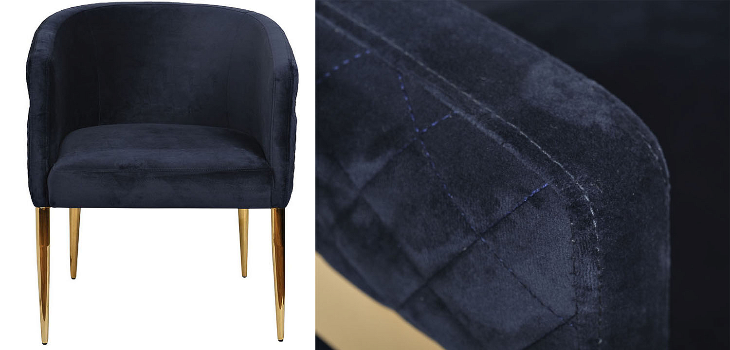 Полукресло Jhon blue velour Полукресло Jhon blue velour - Loft-Concept в Барнауле