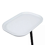 Столик приставной с прямоугольной серой столешницей Steel Stable Table варинант исполнения - 4 | Loft Concept в Барнауле