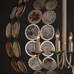 Люстра в форме шара с декором из круглых декоративных элементов Bright Shell Discs варинант исполнения - 4 | Loft Concept в Барнауле