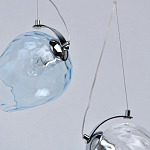 Люстра линейная с 5-ю разноцветными стеклянными плафонами Kaleido варинант исполнения - 8 | Loft Concept в Барнауле