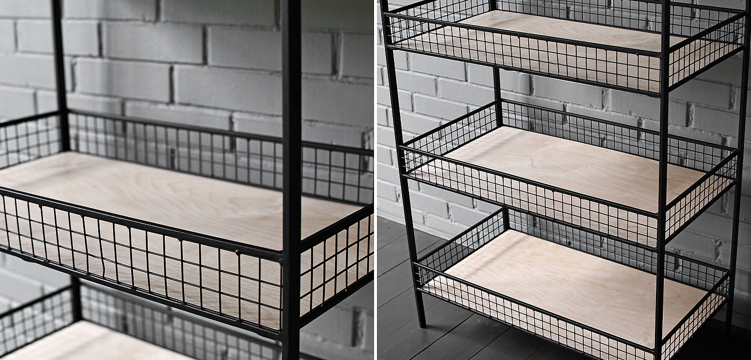 Стеллаж Keith Industrial Metal Rust Rack Стеллаж Keith Industrial Metal Rust Rack - Loft-Concept в Барнауле