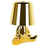 Настольная лампа фигурная золотого цвета с гладким абажуром Высота 16 см Sophia варинант исполнения - 2 | Loft Concept в Барнауле