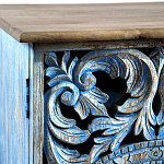Комод с резным фасадом Blue Carved Chest of Drawers варинант исполнения - 4 | Loft Concept в Барнауле