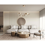 Люстра подвесная светодиодная в виде волнообразной ленты Ribbon Vortex варинант исполнения - 26 | Loft Concept в Барнауле