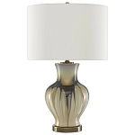 Настольная лампа фарфоровая с тканевым абажуром Caramel  варинант исполнения - 2 | Loft Concept в Барнауле