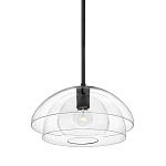 Подвесной светильник с прозрачным двойным стеклянным плафоном в форме купола и внутренней сферой Hinkley варинант исполнения - 1 | Loft Concept в Барнауле