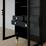 Дизайнерский шкаф витрина Elsa Dreams Black с 4-мя ящиками варинант исполнения - 8 | Loft Concept в Барнауле