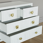 Бельевой Комод с 4 ящиками Elsa Dreams White варинант исполнения - 3 | Loft Concept в Барнауле