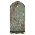 Настенный светильник зеленого цвета с бронзовой рамкой овальной формы с полкой Herbarium  варинант исполнения - 2 | Loft Concept в Барнауле