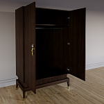 Платяной шкаф Elsa Dreams Walnut с 2-мя фасадами варинант исполнения - 1 | Loft Concept в Барнауле