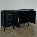 Большой Комод-буфет Elsa Dreams Black с ящиками варинант исполнения - 5 | Loft Concept в Барнауле