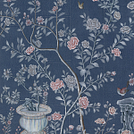 Обои ручная роспись Houghton Dark Blue варинант исполнения - 4 | Loft Concept в Барнауле