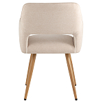 Стул в рогожке бежевого цвета NEASAN STOOL варинант исполнения - 3 | Loft Concept в Барнауле