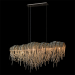 Люстра подвесная с металлическими дугами и длинными цепочками 115 см Atlantis Chain варинант исполнения - 10 | Loft Concept в Барнауле