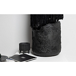 Напольная лампа черная с текстильными элементами "ЯРВИ" варинант исполнения - 6 | Loft Concept в Барнауле