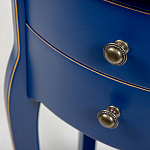 Синяя тумба на фигурных ножках Shelby варинант исполнения - 6 | Loft Concept в Барнауле