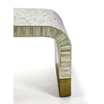 Стол журнальный Белый  BONE INLAY SIDE TABLE-Cream варинант исполнения - 3 | Loft Concept в Барнауле