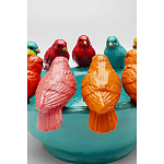 Декоративное дизайнерское блюдо разноцветные попугаи  варинант исполнения - 4 | Loft Concept в Барнауле