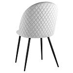 Мягкий стул в сером велюре Miruna Chair варинант исполнения - 4 | Loft Concept в Барнауле