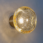 Бра с круглым плафоном из прозрачного стекла с пузырьками воздуха Effervia  варинант исполнения - 2 | Loft Concept в Барнауле