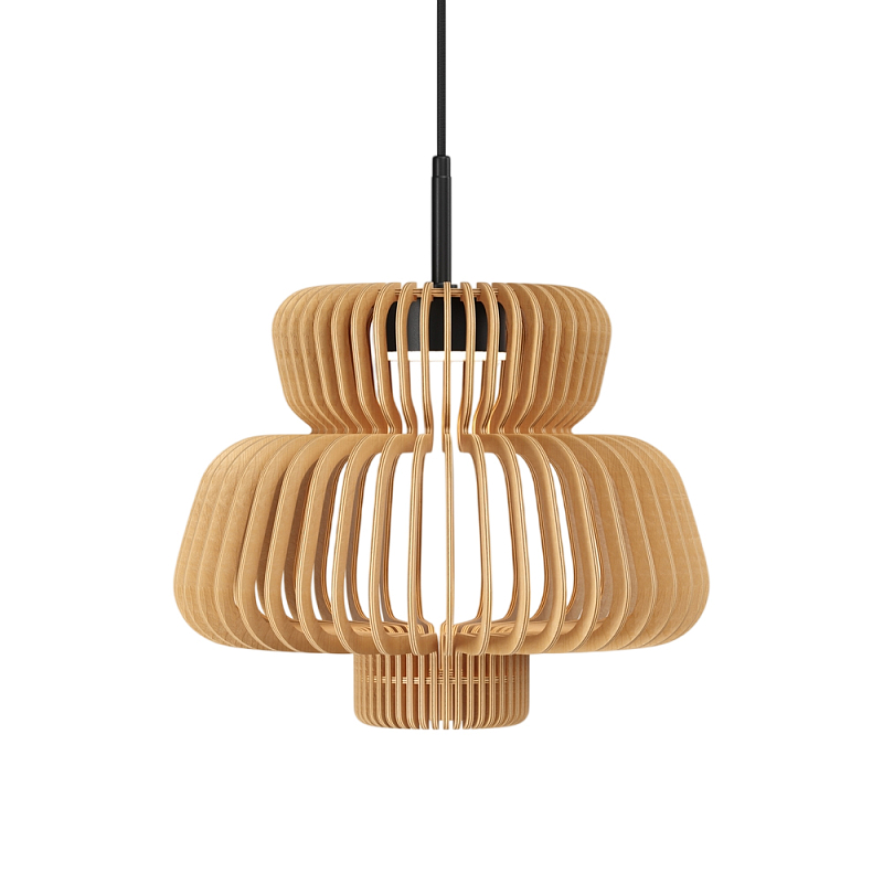 Подвесной светильник Namiki 2700-4000К 14Вт Черный Древесина в Барнауле | Loft Concept 