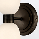 Бра для ванных комнат вертикальное с двумя матовыми белыми стеклянными плафонами Hinkley варинант исполнения - 3 | Loft Concept в Барнауле